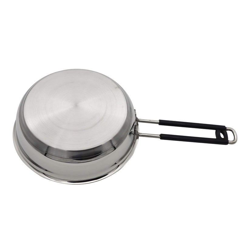 Black Diamond Heavy Gauge Fry Pan with Induction Base Bottom and Sturdy Handles - 0.9 litres - Image 4