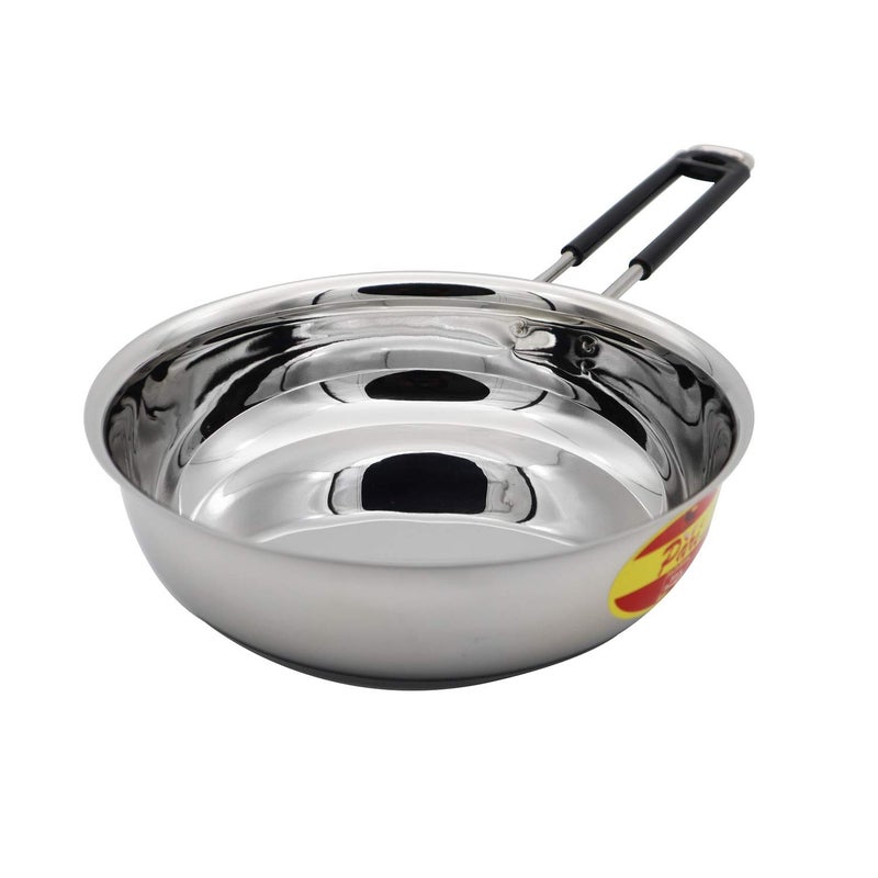 Black Diamond Heavy Gauge Fry Pan with Induction Base Bottom and Sturdy Handles - 0.9 litres - Image 5