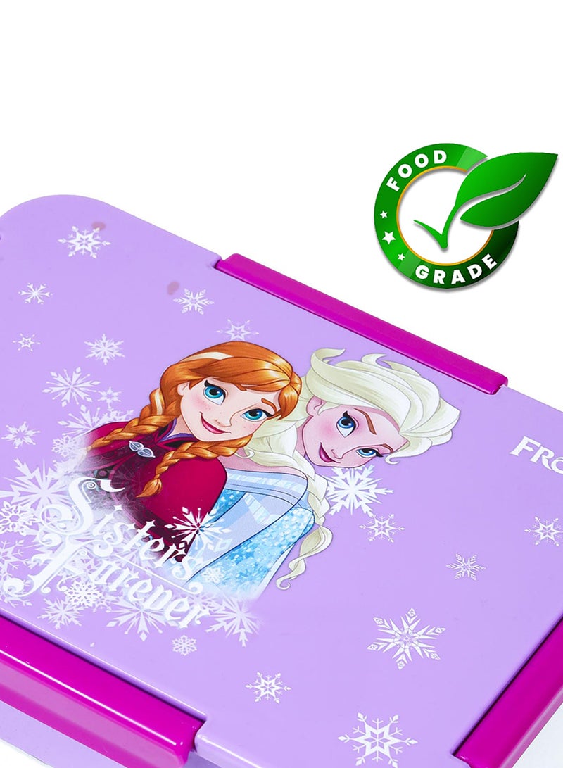 Eazy Kids Disney Frozen Princess 1/2/3/4 Compartment Convertible Bento Lunch Box - Purple  - Image 5
