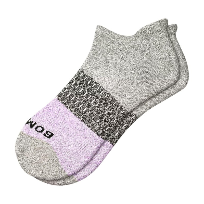Bombas Women's Ankle Socks (Wisteria/Grey, Medium)