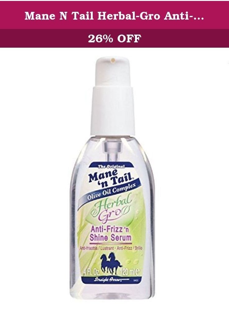 Mane 'n Tail Olive Oil Complex Herbal Grow Anti-Frizz N Shine Serum 4 ounce  - Image 2
