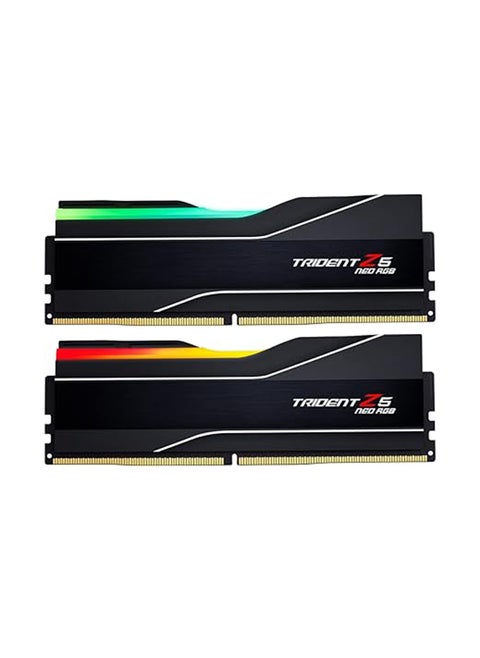 Trident Z5 Neo RGB DDR5 64GB (2x32GB) 6000MHz Memory Kit, CL30-40-40-96, 1.40V, AMD EXPO Optimized for High-Performance Overclocking, Dual Channel, Unbuffered, Non-ECC, Customizable RGB Lighting, Ideal for AMD DDR5 Platforms | F5-6000J3040G32GX2-TZ5NR