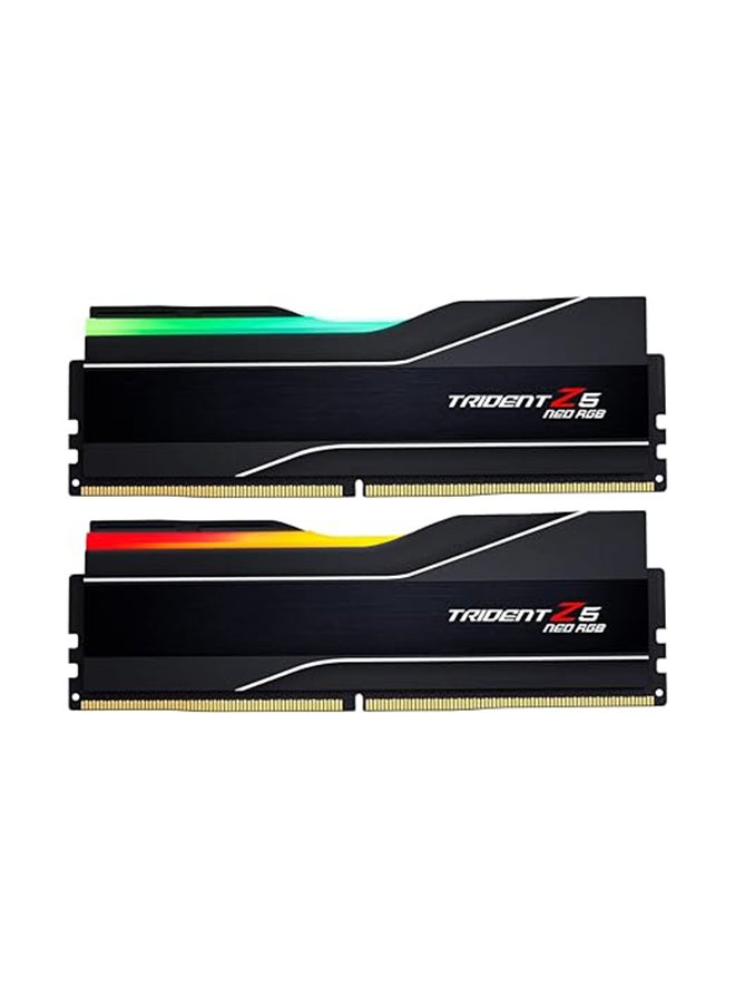Trident Z5 Neo RGB DDR5 64GB (2x32GB) 6000MHz Memory Kit, CL30-40-40-96, 1.40V, AMD EXPO Optimized for High-Performance Overclocking, Dual Channel, Unbuffered, Non-ECC, Customizable RGB Lighting, Ideal for AMD DDR5 Platforms | F5-6000J3040G32GX2-TZ5NR
