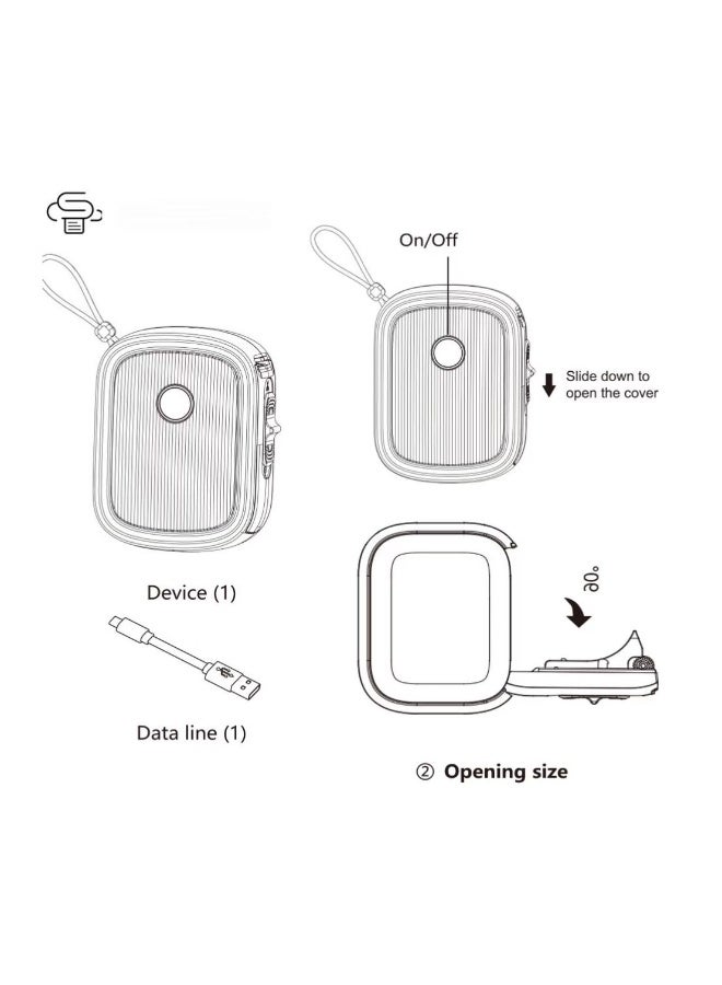 L12 Portable Bluetooth Thermal Label Printer – Wireless Handheld Mini Sticker Maker for Home  Office, 203dpi, 1200mAh - Image 2