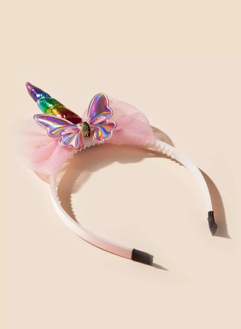 Toddler Girls Bow Decor Hair Hoop  - Image 4