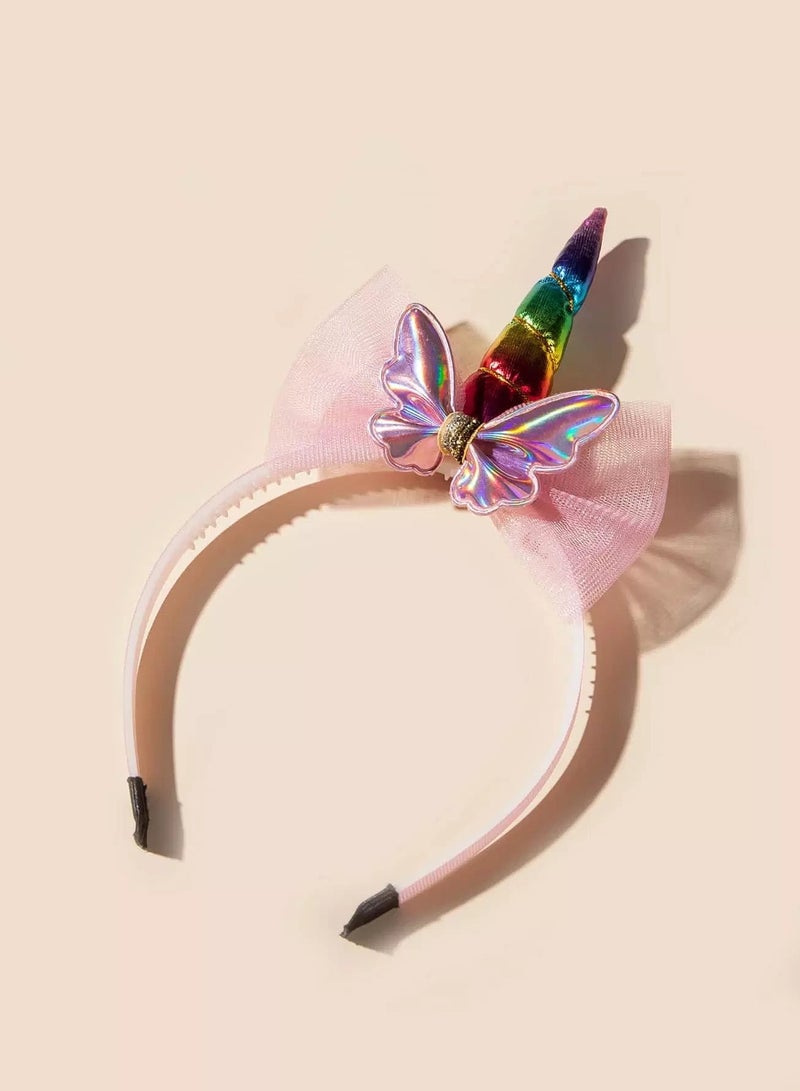 Toddler Girls Bow Decor Hair Hoop  - Image 3