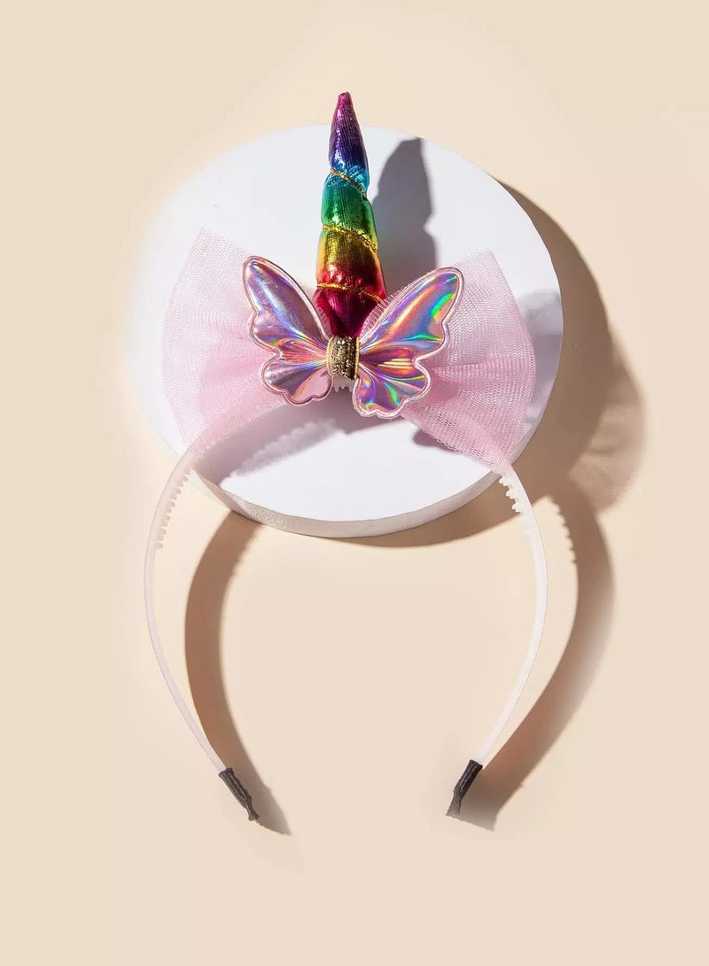 Toddler Girls Bow Decor Hair Hoop  - Image 1