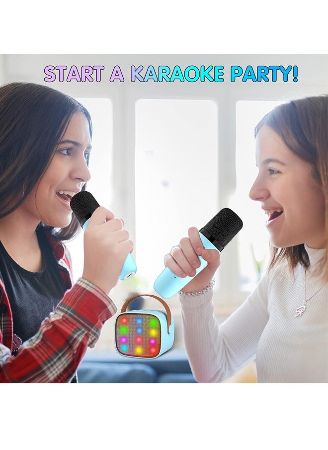 Mini Karaoke Machine with 2 Wireless Microphones for Kids Adults,18 Pre-Loaded Nursery Rhymes, Kids Karaoke Machine Toy Gift Birthday for 4, 5, 6,7,8,9 10+ Years Old Boys Teens (Blue) - pzsku/ZD695253B77A36E983CD1Z/45/_/1698482398/2e40b07d-5a87-4656-b4b1-f07194631968