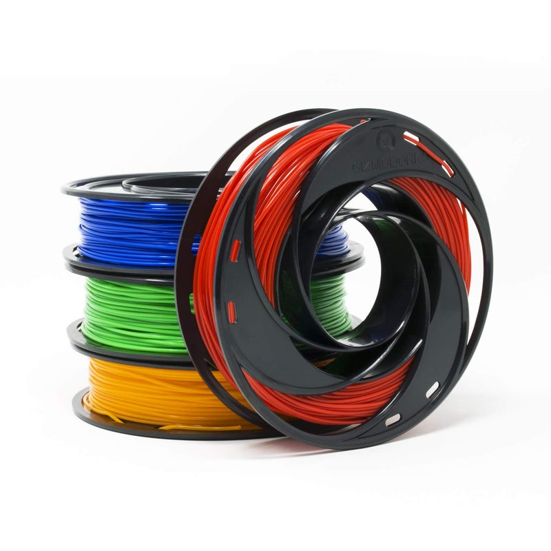 Gizmo Dorks خيوط PLA من جيزمو دوركس لطابعات 3D 1.75 مم 200 جرام، عبوة 4 ألوان متعددة الألوان - أزرق، أخضر، برتقالي، أحمر - Image 2