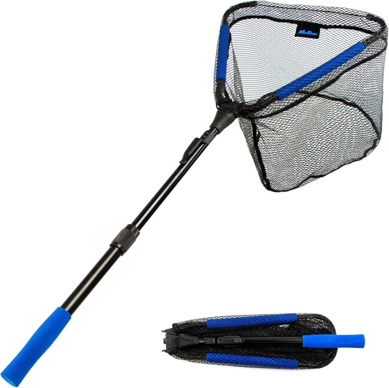 MoiShow Floating Fishing Landing Net - Foldable for Freshwater or Saltwater - Folding and Fly Fishing - Image 1