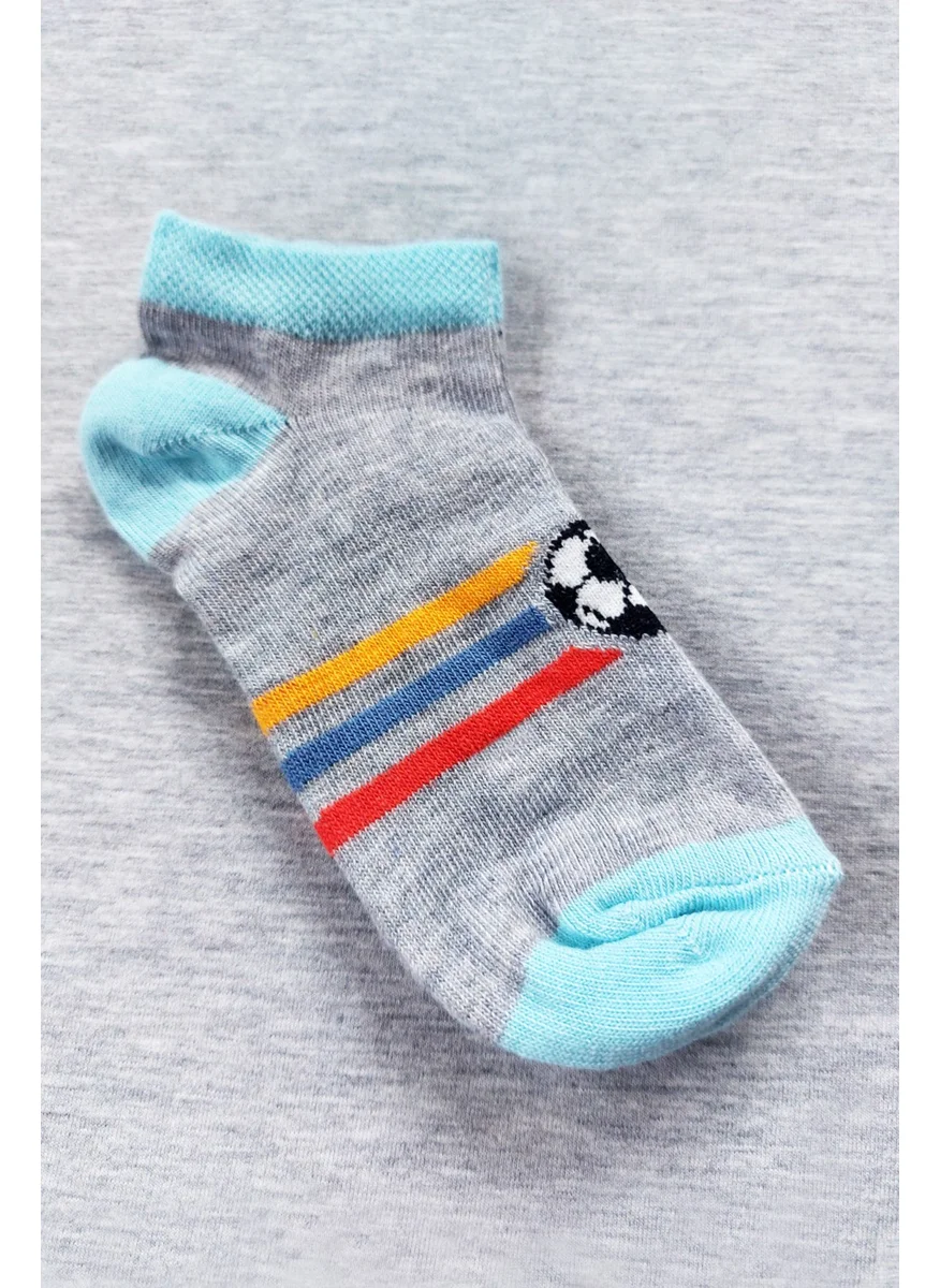 Sensu Boy's Booties Cotton Socks 6 Pack Mixed Colors - CRP2171