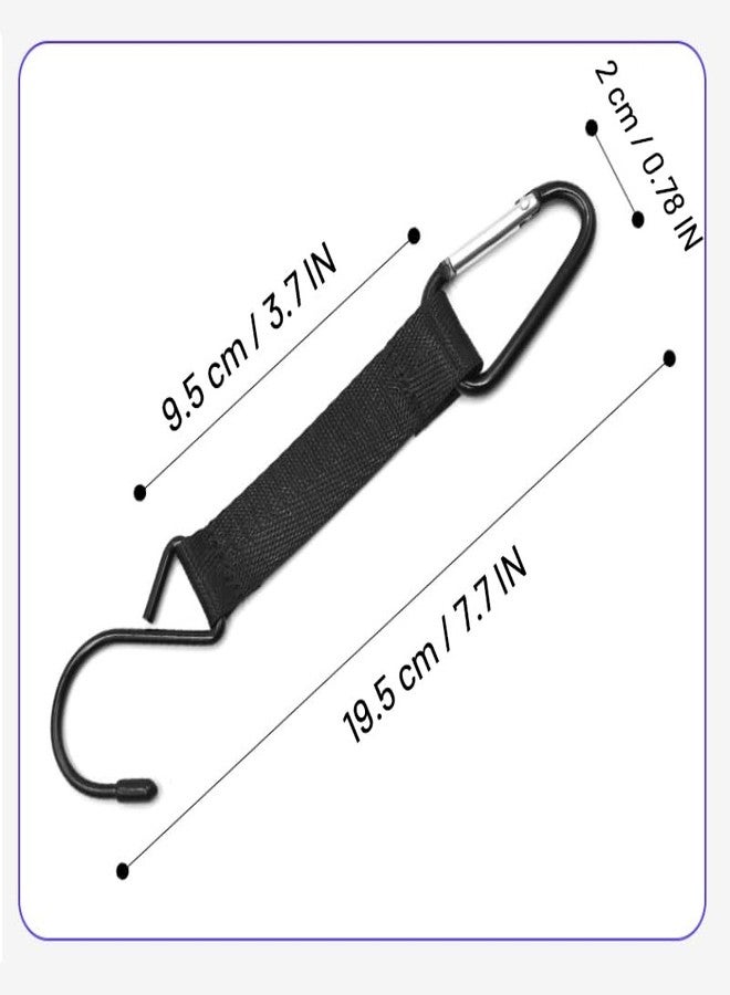 Yopolaz 2 Pack Fence Hooks - Hanging Metal Backpack Hook for Outdoor Sports - Baseball Bag Hook for Fence, Tennis Accessories (Black x 2) - Image 5