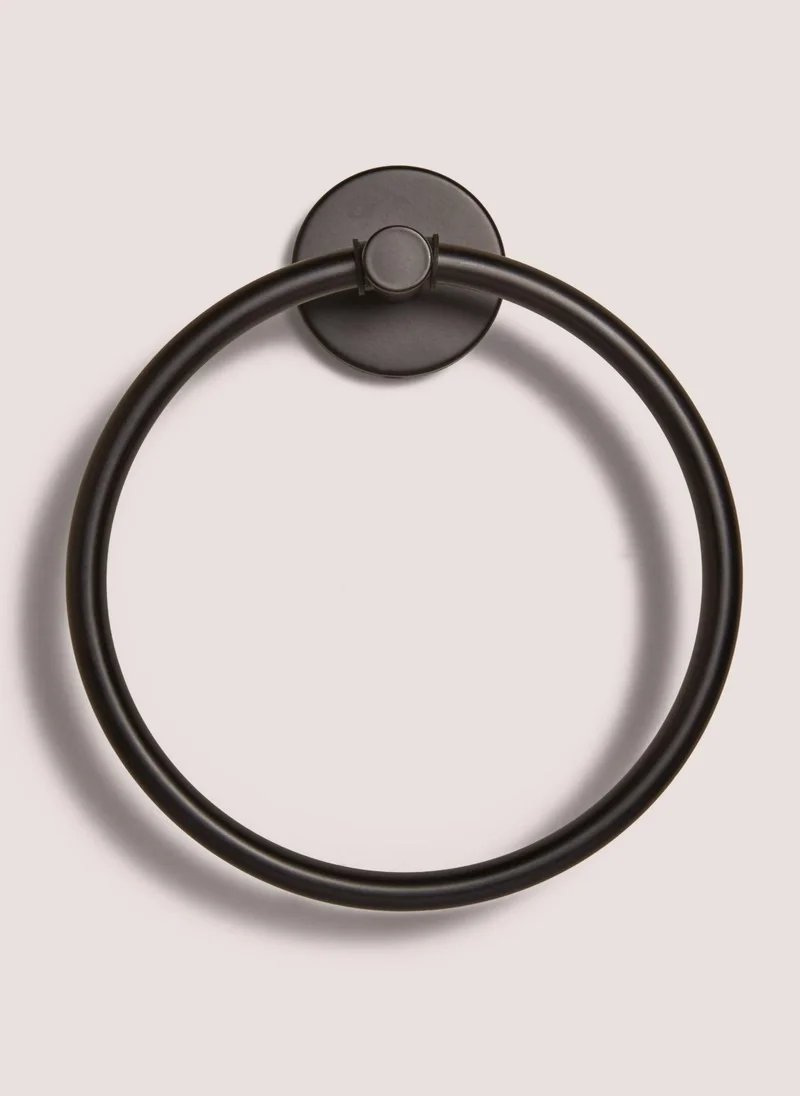 Matalan Black Towel Ring