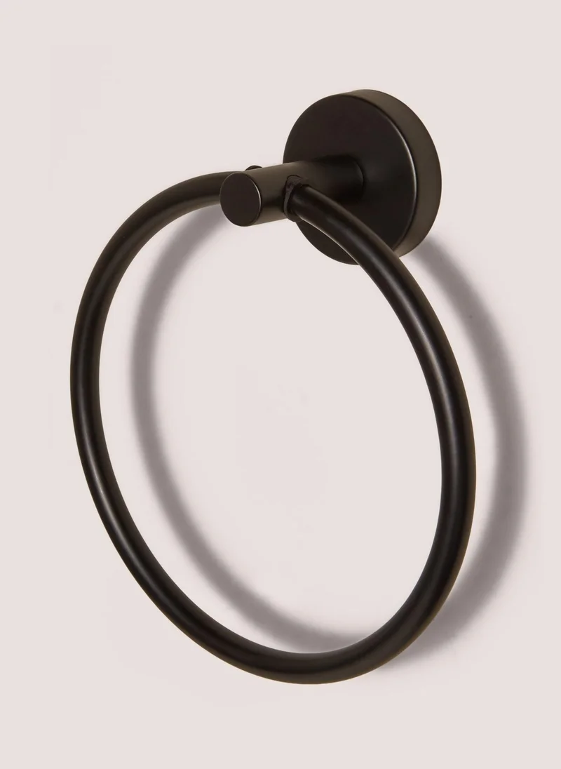 Matalan Black Towel Ring