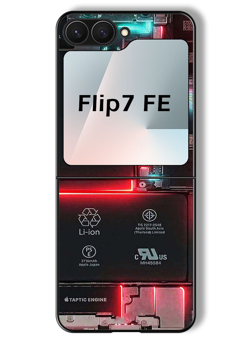 Theodor Case Compatible with Samsung Galaxy Z Flip 7 FE 6.7 Inch Protection Shockproof Bumper Cover Mobile Board - Image 1