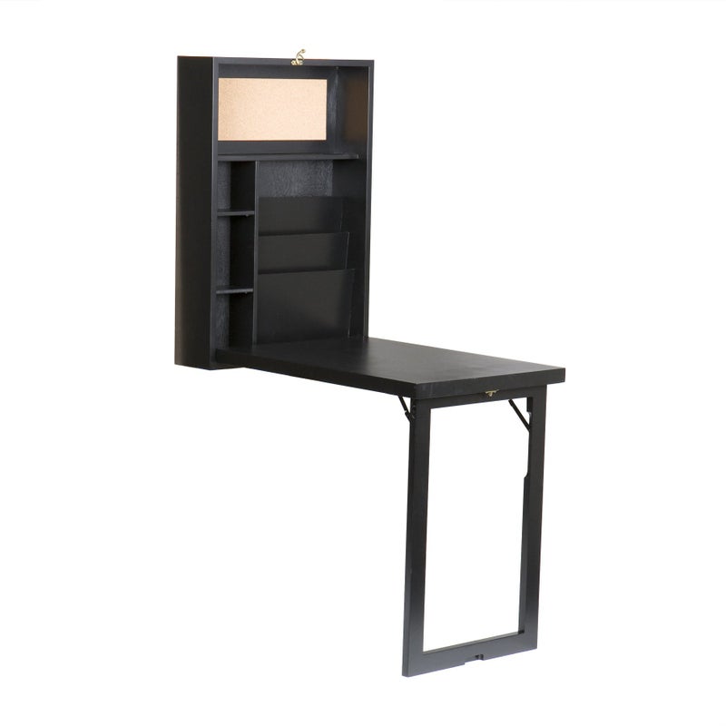 SEI Furniture Convertible Desk 3200 in H x 2200 in W x 600 in D Black