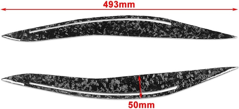 DEMULAX Headlight Eyebrow Eyelid Cover for BMW 5 Series F10 - Image 2