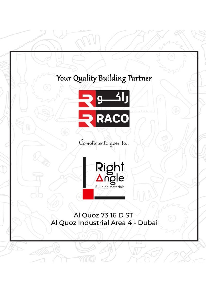راكو RACO الفولاذ المقاوم للصدأ خرطوم مضفر أنابيب المياه الباردة الساخنة مرنة 1/2 بوصة للحمام المطبخ خراطيم مدخل المياه مناسبة لحنفيات المرحاض سخانات المياه  - Image 4