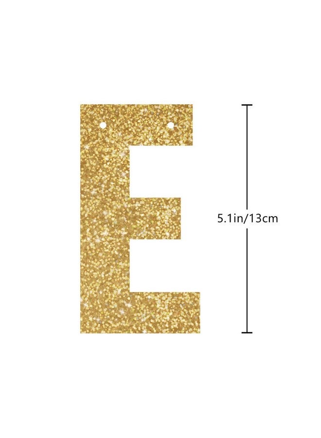 MAGJUCHE Gold Happy 4th Birthday Banner, Glitter 4 Years Old Boy or Girl Party Decorations, Supplies - Image 4