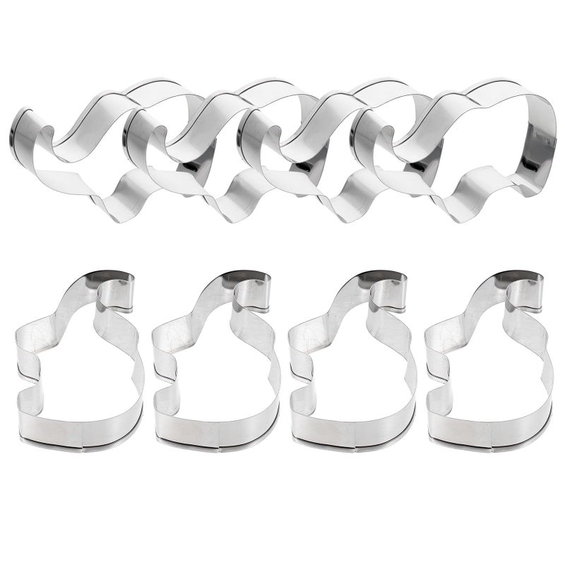 Stainless Steel Elephant Cookie Cutters 8pcs Set DIY Baking Tools for Homemade Cookies - Image 2