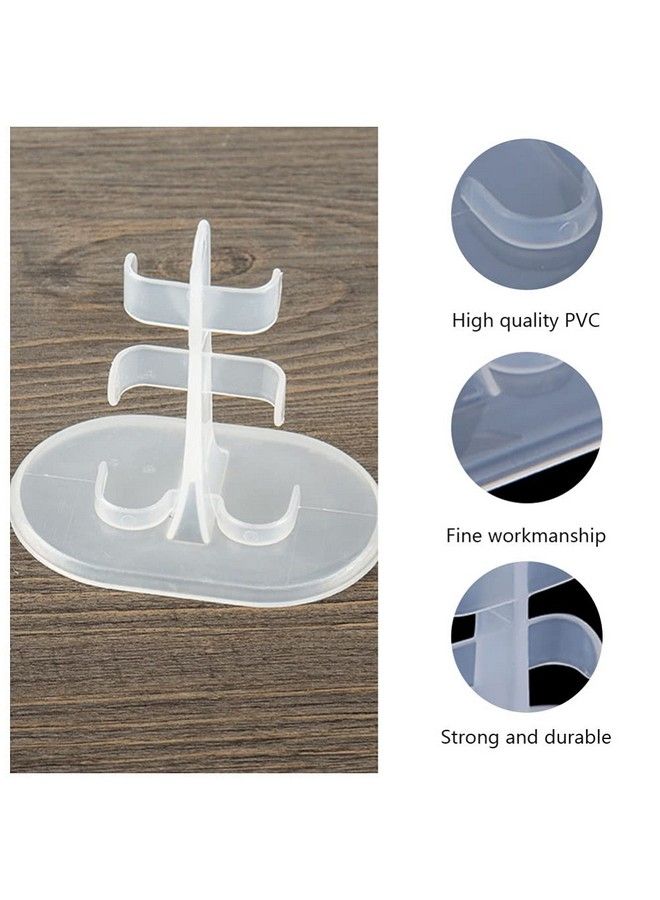 Toyvian 24Pcs Doll Stands Display Holder Plastic Transparent Stent Rack Doll Leg Clip Mini Toy Puppet Support Frame Action Figures Doll Brackets - Image 3