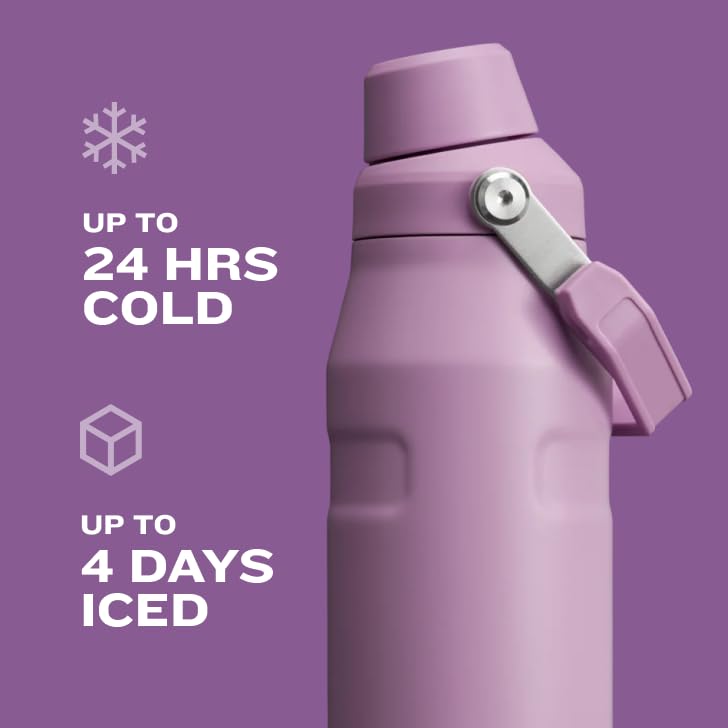 Stanley IceFlow Fast Flow Water Bottle 36 oz | Angled Spout Lid | Lightweight and Leakproof for Travel and Sports | Insulated Stainless Steel | BPA-Free | Lavender - Image 4