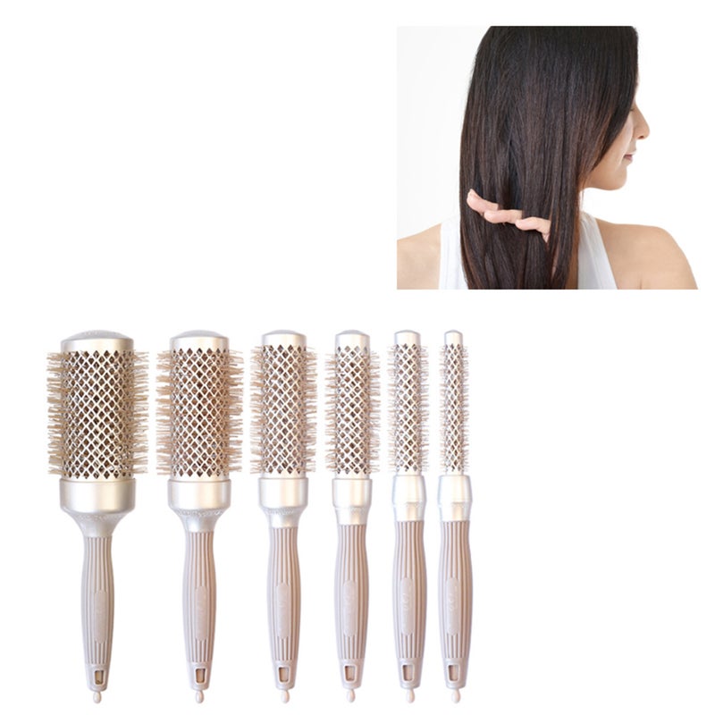 2 pcs Hair Salon Professional Aluminum Tube Curling Comb Hair Curling Comb Multi-purpose Roller Comb for Salon and Home (26x2.5cm) - Image 5
