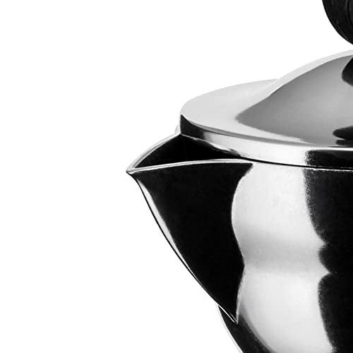 Alessi AAM33/1 - Design Espresso Coffee Maker, Aluminum and Thermoplastic Resin, 1 Cup, Black Handle - Image 4