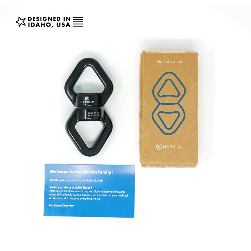 Harkla Swing Swivel (30 kN, 6,744 lbs Rated Breaking Point) - Rotational Device for Swing or Aerial Rig - Frictionless 360 Degree Eye to Eye Swivel - Image 2