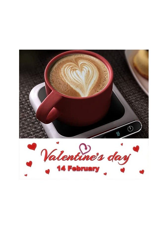 SOLARAE سخان أكواب القهوة الكهربائي مع مستشعر الجاذبية وإعدادات درجة الحرارة القابلة للتعديل - ميزة الإيقاف التلقائي للاستخدام على المكتب، مثالي للحفاظ على حرارة قهوتك - Image 4