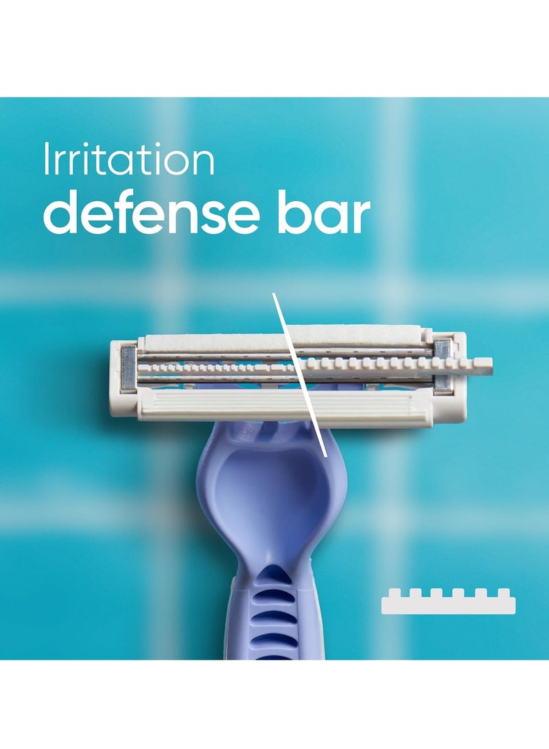 Gillette شفرات حلاقة جيليت فينوس النسائية القابلة للتصرف لشعر العانة والبشرة، شفرات البيكيني للنساء، 6 قطع - Image 2