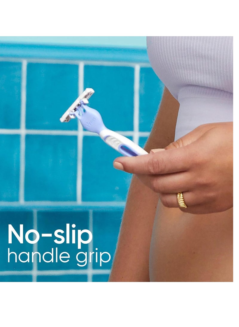 Gillette شفرات حلاقة جيليت فينوس النسائية القابلة للتصرف لشعر العانة والبشرة، شفرات البيكيني للنساء، 6 قطع - Image 3