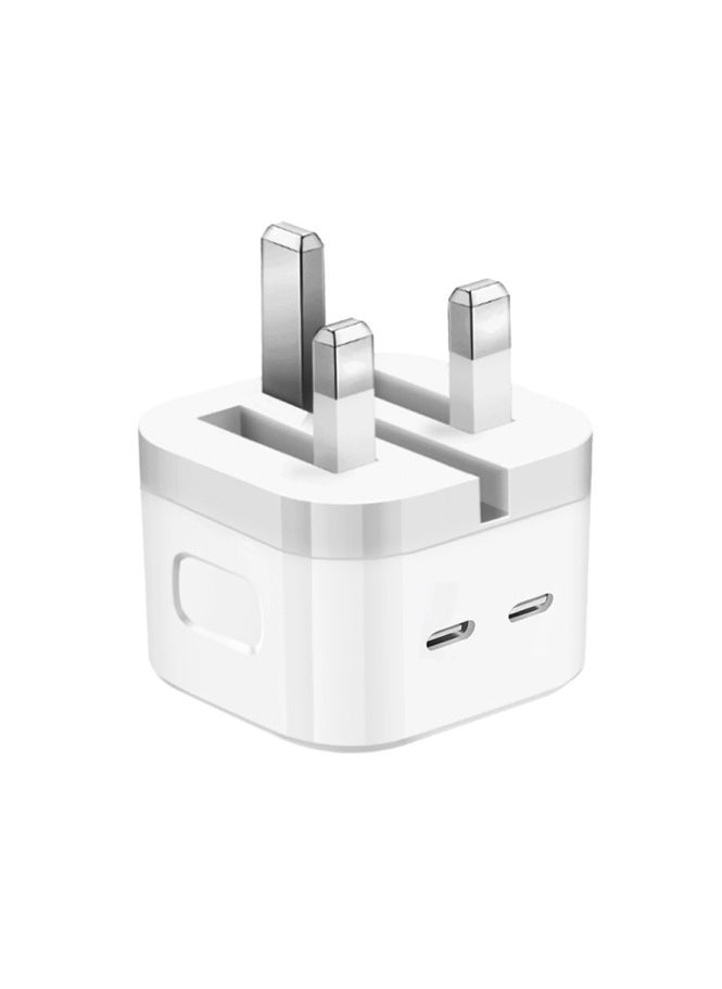 Generic - 3 Pin Fast Charger 50W USB C to C Power Adapter With USB C To Lightning Cable - Image 1
