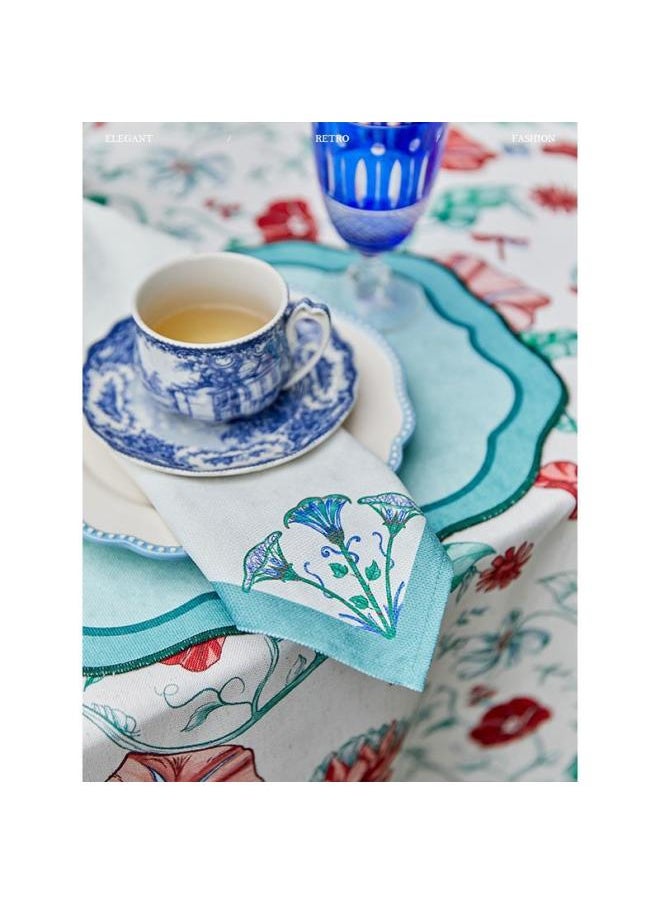 Generic Crayon Pie Placemat Napkin French Pad Solid Color Household Insulated Chinese Cabinet Plate Mat-Color:Loyes - Placemats-Specifications:35*43cm*4 Sheets  - Image 5