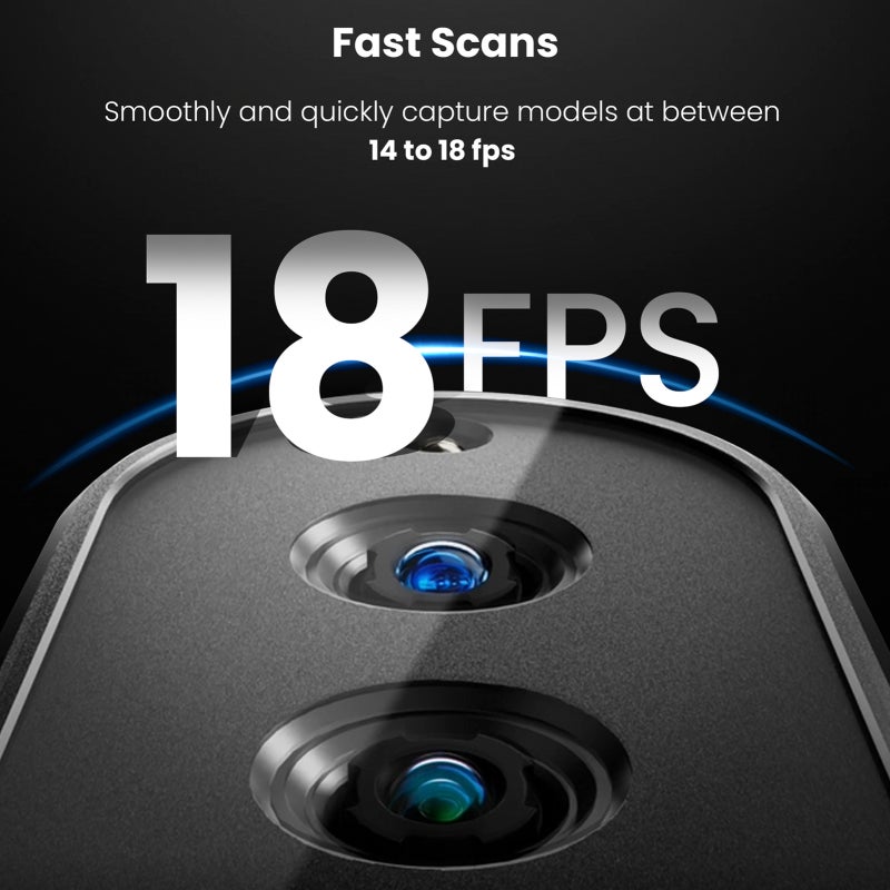3D Scanner: 0.2mm High Precision Scanning - Color Scanning Portable Scanner With WiFi-6 USB-C Connectivity For 3D Printing And Object Scanning Enthusiasts - Image 3