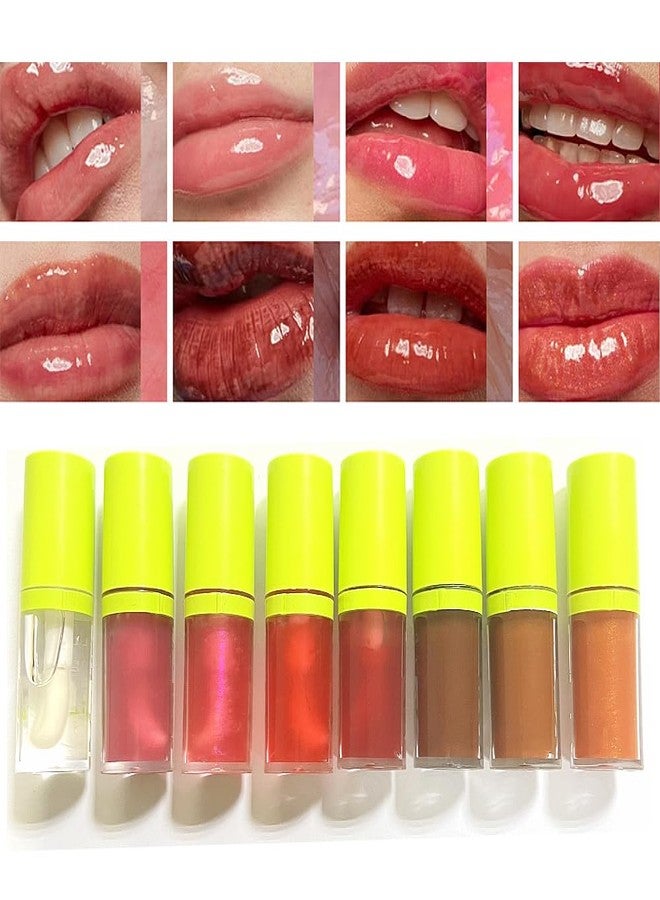 MYUANGO Lip Oil Moisturizing, Hydrating Lip Care Lip Tint, Shiny Lip Glow Vegan Plumping Lip Gloss for Dry Lips (03) - Image 3
