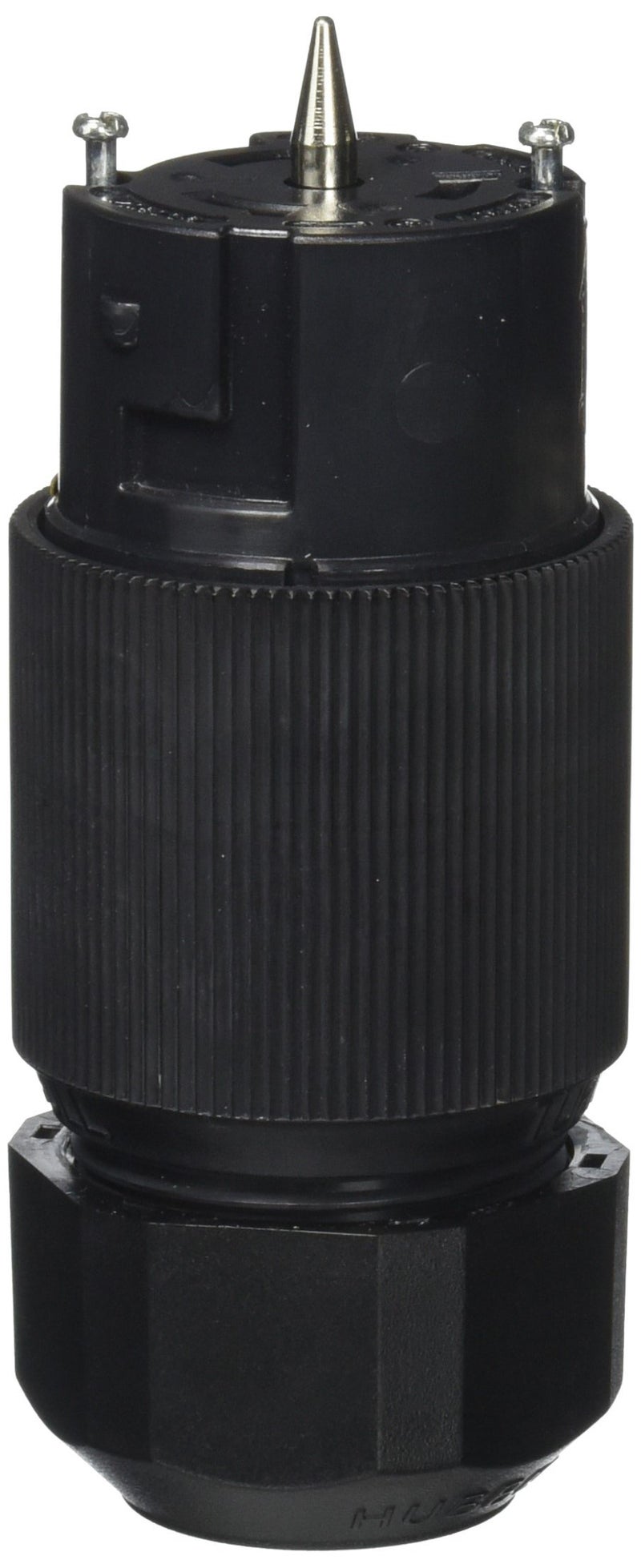 Hubbell CS6364L AC Connector CA STD 50a 125/250v Female Plug — 3 Pole, 4 Wire, Heavy Duty UL, CSA Listed Straight Blade Generator Connector — Black - Image 1