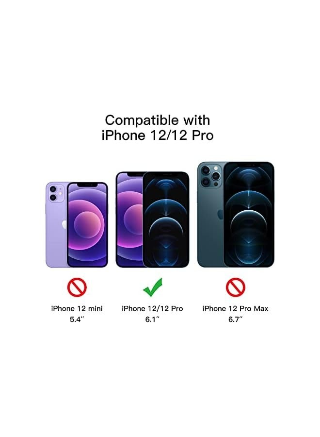 جي تيك واقي شاشة بتغطية كاملة للخصوصية من JETech لهاتف iPhone 12/12 Pro مقاس 6.1 بوصة، طبقة زجاجية مقواة مضادة للتجسس، حافظة حماية من الحافة إلى الحافة، عبوتان - Image 3