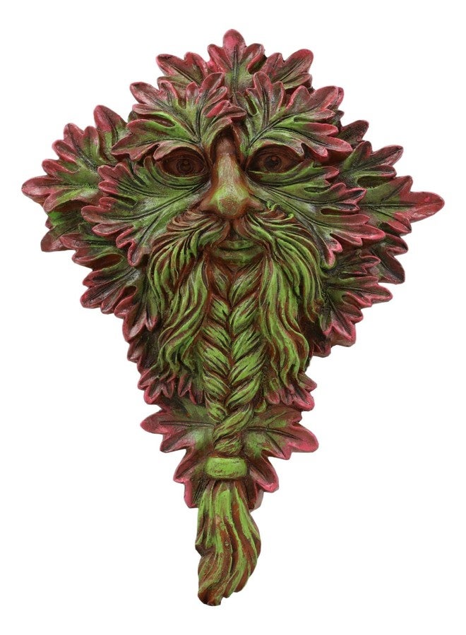 إيبروس جيفت لوحة جدارية معلقة من إيبروس، إله روح الطبيعة، بنمط سلتيك ميرتل جرينمان، ارتفاع 8.5 بوصة، تمثل شجرة الحياة الوثنية، وغابة الإله ذي القرون سيرنونوس، منحوتة زخرفية أسطورية خيالية. - Image 1