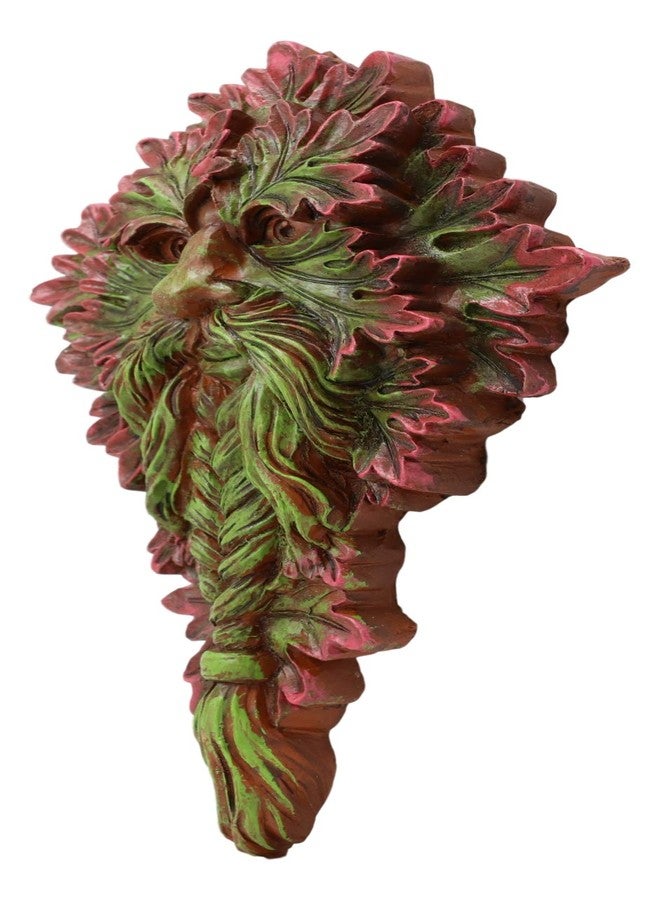 إيبروس جيفت لوحة جدارية معلقة من إيبروس، إله روح الطبيعة، بنمط سلتيك ميرتل جرينمان، ارتفاع 8.5 بوصة، تمثل شجرة الحياة الوثنية، وغابة الإله ذي القرون سيرنونوس، منحوتة زخرفية أسطورية خيالية. - Image 4