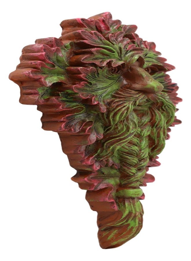 إيبروس جيفت لوحة جدارية معلقة من إيبروس، إله روح الطبيعة، بنمط سلتيك ميرتل جرينمان، ارتفاع 8.5 بوصة، تمثل شجرة الحياة الوثنية، وغابة الإله ذي القرون سيرنونوس، منحوتة زخرفية أسطورية خيالية. - Image 5