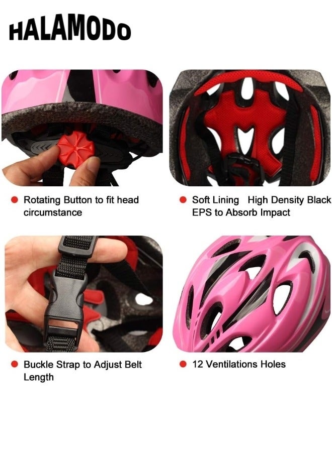 هالامودو خوذة دراجة للأطفال، خوذة طفل صغير، معدات حماية رياضية، خوذة دراجة للأطفال قابلة للتعديل، خوذة دراجة خفيفة للغاية مع 11 فتحة تهوية، مناسبة للأولاد والبنات والأطفال الصغار - Image 3