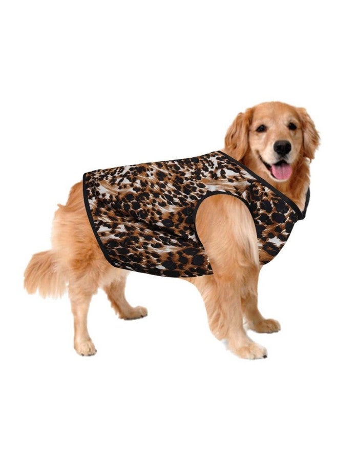 Sage Square Crazy Printed Dog T-Shirt, Trending Dog T-Shirt, Ultra Soft & Light Weight, Comfortable & Breathable Dog Apparel, Trendy Outfit (Xxlarge - 28 Inch) (Leopard Print) - Image 1
