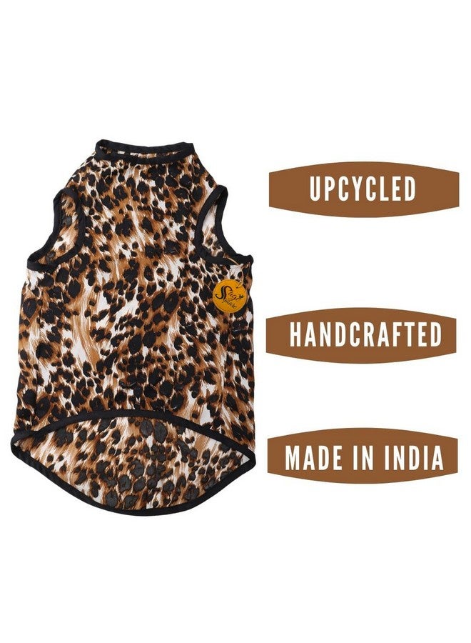 Sage Square Crazy Printed Dog T-Shirt, Trending Dog T-Shirt, Ultra Soft & Light Weight, Comfortable & Breathable Dog Apparel, Trendy Outfit (Xxlarge - 28 Inch) (Leopard Print) - Image 3