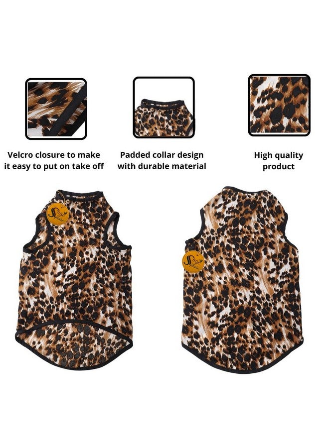 Sage Square Crazy Printed Dog T-Shirt, Trending Dog T-Shirt, Ultra Soft & Light Weight, Comfortable & Breathable Dog Apparel, Trendy Outfit (Xxlarge - 28 Inch) (Leopard Print) - Image 4