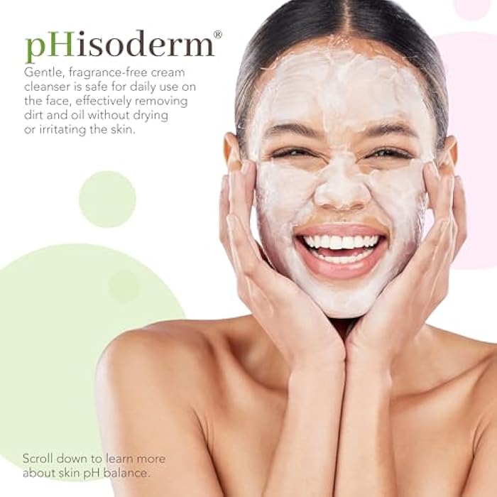 pHisoderm Fragrance Free Cream Face Cleanser With Aloe and Oats to Soothe & Calm, Non-foaming pH Balanced Sensitive Skin Face Wash, 6 Fl Oz (3 x 6 fl oz) - Image 2