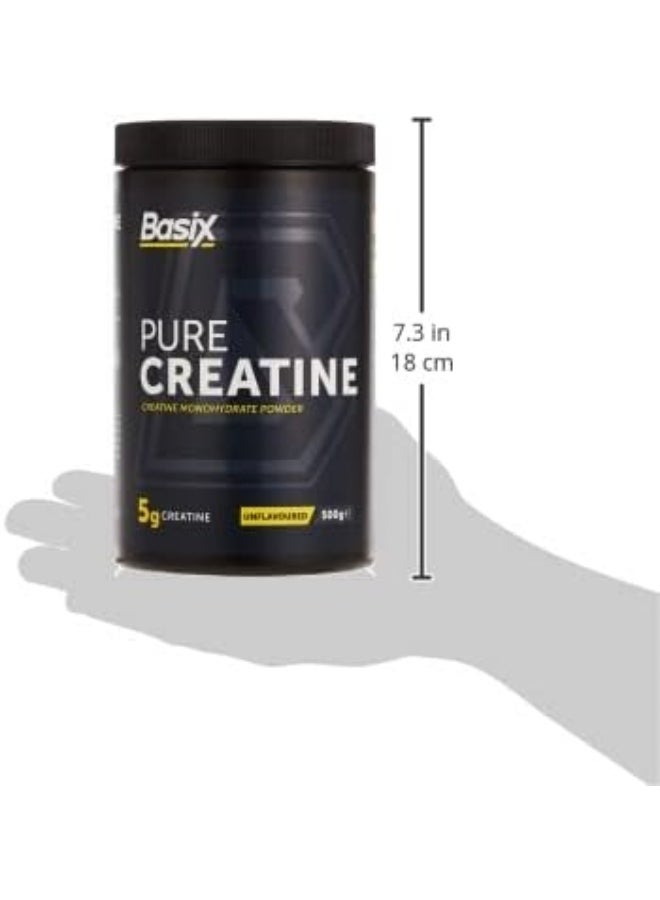Basix Performance Pure Creatine Unflavored Supplement 500g