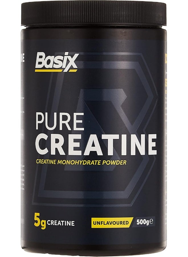 Basix Performance - Pure Creatine - Unflavored - 500 Grams - Image 1