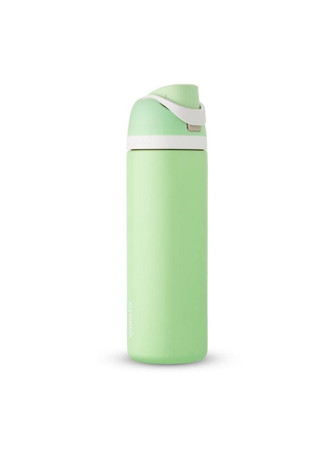 Owala Owala Star Wars FreeSip Insulated Stainless Steel Water Bottle with Straw for Sports and Travel, BPA-Free, 24-Ounce, Stronger Than You Think, Green  - Image 1