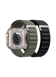 FARROBIZZ Alpine Loop Nylon Band Compatible with Apple Watch Ultra Band 49mm Men Women, Adjustable Metal C-Hook Strap for iWatch Series Ultra/SE/8/7/6/5/4  - Image 1